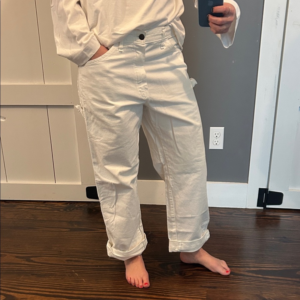 Sherwin Williams Dickies Casual Relaxed-Fit White Cotton Pants